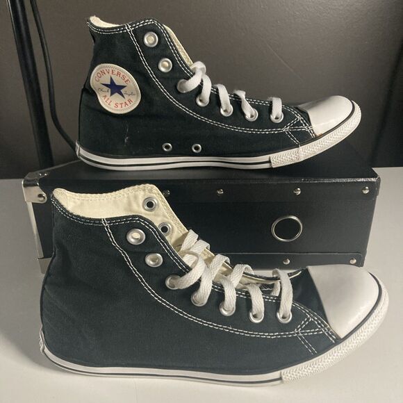 Converse Chuck Taylor All Star Black High Top Sneakers (Men’s Size 6/ W 8) Shoes - Picture 1 of 6